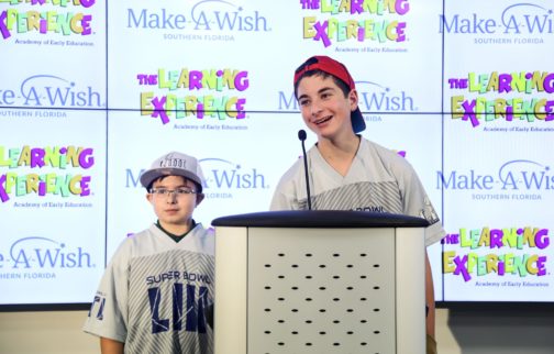 Make-A-Wish & The Learning Experience Team Up to Grant Two Wish Kids the Super Bowl Experience of a Lifetime